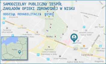 ODDZIAŁ REHABILITACJI - SAMODZIELNY PUBLICZNY ZESPÓŁ ZAKŁADÓW OPIEKI ZDROWOTNEJ W NISKU - UL. TADEUSZA KOŚCIUSZKI 1,  NISKO