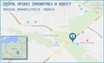 ODDZIAŁ REHABILITACJI - ZESPÓŁ OPIEKI ZDROWOTNEJ W DĘBICY - UL. KRAKOWSKA 91,  DĘBICA