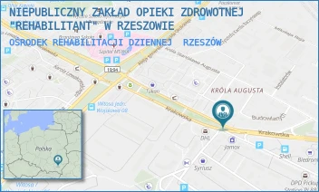 OŚRODEK REHABILITACJI DZIENNEJ - NIEPUBLICZNY ZAKŁAD OPIEKI ZDROWOTNEJ "REHABILITANT" W RZESZOWIE - UL. KRAKOWSKA 6,  RZESZÓW