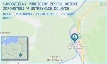 DZIAŁ (PRACOWNIA) FIZJOTERAPII - SAMODZIELNY PUBLICZNY ZESPÓŁ OPIEKI ZDROWOTNEJ W USTRZYKACH DOLNYCH - 29 LISTOPADA 57,  USTRZYKI DOLNE
