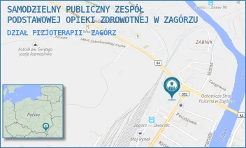 DZIAŁ FIZJOTERAPII - SAMODZIELNY PUBLICZNY ZESPÓŁ PODSTAWOWEJ OPIEKI ZDROWOTNEJ W ZAGÓRZU - UL. PIŁSUDSKIEGO 4,  ZAGÓRZ
