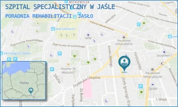 PORADNIA REHABILITACJI - SZPITAL SPECJALISTYCZNY W JAŚLE - UL. JÓZEFA IGNACEGO KRASZEWSKIEGO 13,  JASŁO