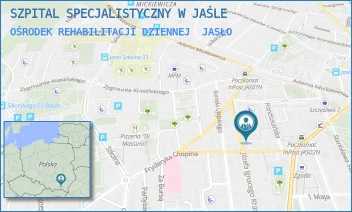 OŚRODEK REHABILITACJI DZIENNEJ - SZPITAL SPECJALISTYCZNY W JAŚLE - UL. JÓZEFA IGNACEGO KRASZEWSKIEGO 13,  JASŁO