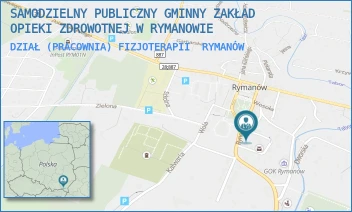DZIAŁ (PRACOWNIA) FIZJOTERAPII - SAMODZIELNY PUBLICZNY GMINNY ZAKŁAD OPIEKI ZDROWOTNEJ W RYMANOWIE - UL. PIŁSUDSKIEGO 2,  RYMANÓW