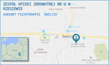 GABINET FIZJOTERAPII - ZESPÓŁ OPIEKI ZDROWOTNEJ NR 2 W RZESZOWIE - UL. - 142,  ŚWILCZA