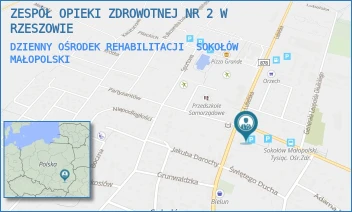 DZIENNY OŚRODEK REHABILITACJI - ZESPÓŁ OPIEKI ZDROWOTNEJ NR 2 W RZESZOWIE - UL. TYSIĄCLECIA 4,  SOKOŁÓW MAŁOPOLSKI