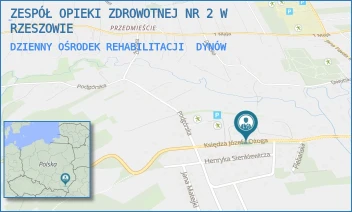 DZIENNY OŚRODEK REHABILITACJI - ZESPÓŁ OPIEKI ZDROWOTNEJ NR 2 W RZESZOWIE - UL. KS. JÓZEFA OŻOGA 32,  DYNÓW