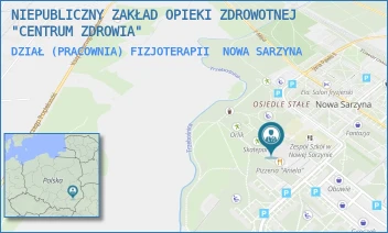DZIAŁ (PRACOWNIA) FIZJOTERAPII - NIEPUBLICZNY ZAKŁAD OPIEKI ZDROWOTNEJ "CENTRUM ZDROWIA" - UL. MARII KONOPNICKIEJ 2,  NOWA SARZYNA