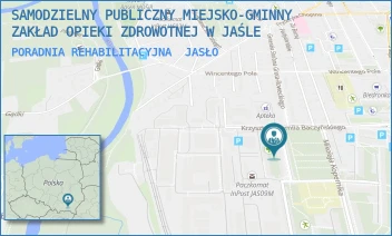 PORADNIA REHABILITACYJNA - SAMODZIELNY PUBLICZNY MIEJSKO-GMINNY ZAKŁAD OPIEKI ZDROWOTNEJ W JAŚLE - UL. KRZYSZTOFA KAMILA BACZYŃSKIEGO 27,  JASŁO