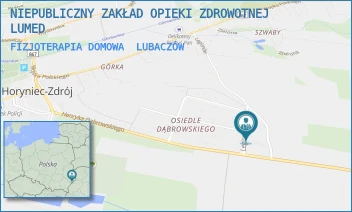 FIZJOTERAPIA DOMOWA - NIEPUBLICZNY ZAKŁAD OPIEKI ZDROWOTNEJ LUMED - UL. LEGIONÓW 4,  LUBACZÓW