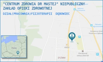 DZIAŁ(PRACOWNIA)FIZJOTERAPII - "CENTRUM ZDROWIA DR MASTEJ" NIEPUBLICZNY ZAKŁAD OPIEKI ZDROWOTNEJ - DĘBOWIEC 701,  DĘBOWIEC