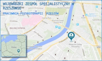 PRACOWNIA FIZYKOTERAPII - WOJEWÓDZKI ZESPÓŁ SPECJALISTYCZNY W RZESZOWIE - UL. WARZYWNA 3,  RZESZÓW