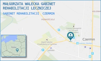GABINET REHABILITACJI - MAŁGORZATA WALECKA GABINET REHABILITACJI LECZNICZEJ - CZERMIN 43,  CZERMIN