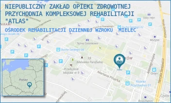 OŚRODEK REHABILITACJI DZIENNEJ WZROKU - NIEPUBLICZNY ZAKŁAD OPIEKI ZDROWOTNEJ PRZYCHODNIA KOMPLEKSOWEJ REHABILITACJI "ATLAS" - UL. CZESŁAWA TAŃSKIEGO 2,  MIELEC