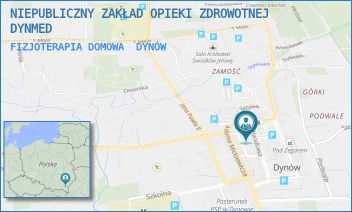 FIZJOTERAPIA DOMOWA - NIEPUBLICZNY ZAKŁAD OPIEKI ZDROWOTNEJ DYNMED - UL. RYNEK 10,  DYNÓW