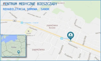 REHABILITACJA DOMOWA - CENTRUM MEDYCZNE BIESZCZADY - UL. KRAKOWSKA 76,  SANOK
