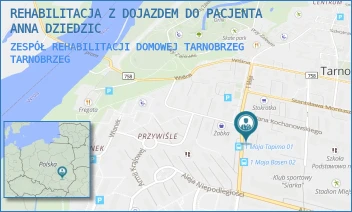 ZESPÓŁ REHABILITACJI DOMOWEJ TARNOBRZEG - REHABILITACJA Z DOJAZDEM DO PACJENTA ANNA DZIEDZIC - UL. 1 MAJA 11/12,  TARNOBRZEG