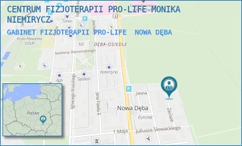 GABINET FIZJOTERAPII PRO-LIFE - CENTRUM FIZJOTERAPII PRO-LIFE MONIKA NIEMIRYCZ - UL. JASNA 6,  NOWA DĘBA
