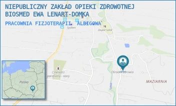 PRACOWNIA FIZJOTERAPII - NIEPUBLICZNY ZAKŁAD OPIEKI ZDROWOTNEJ BIOSMED EWA LENART-DOMKA - UL. ALBIGOWA 815,  ALBIGOWA