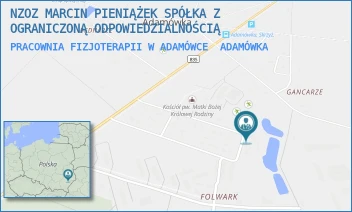 PRACOWNIA FIZJOTERAPII W ADAMÓWCE - NZOZ MARCIN PIENIĄŻEK SPÓŁKA Z OGRANICZONĄ ODPOWIEDZIALNOŚCIĄ - ADAMÓWKA 129,  ADAMÓWKA