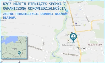 ZESPÓŁ REHABILITACJI DOMOWEJ BŁAŻOWA - NZOZ MARCIN PIENIĄŻEK SPÓŁKA Z OGRANICZONĄ ODPOWIEDZIALNOŚCIĄ - UL. ARMII KRAJOWEJ 7,  BŁAŻOWA