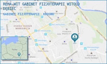 GABINET FIZJOTERAPII - REHA-WIT GABINET FIZJOTERAPII WITOLD DĘBIEC - UL. POWSTAŃCÓW ŚLĄSKICH 20,  KROSNO