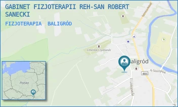 FIZJOTERAPIA - GABINET FIZJOTERAPII REH-SAN ROBERT SANECKI - UL. PLAC WOLNOŚCI 11,  BALIGRÓD