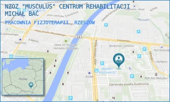 PRACOWNIA FIZJOTERAPII - NZOZ "MUSCULUS" CENTRUM REHABILITACJI MICHAŁ BAĆ - UL. AL.TADEUSZA REJTANA 1G,  RZESZÓW