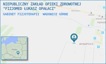 GABINET FIZJOTERAPII - NIEPUBLICZNY ZAKŁAD OPIEKI ZDROWOTNEJ "FIZJOMED ŁUKASZ OPAŁACZ" - WADOWICE GÓRNE 133 E,  WADOWICE GÓRNE