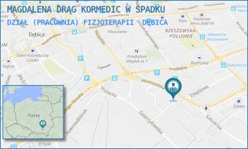 DZIAŁ (PRACOWNIA) FIZJOTERAPII - MAGDALENA DRĄG KORMEDIC W SPADKU - WIELOPOLSKA 62,  DĘBICA