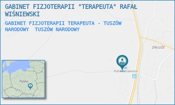 GABINET FIZJOTERAPII TERAPEUTA - TUSZÓW NARODOWY - GABINET FIZJOTERAPII "TERAPEUTA" RAFAŁ WIŚNIEWSKI - TUSZÓW NARODOWY 51 A,  TUSZÓW NARODOWY