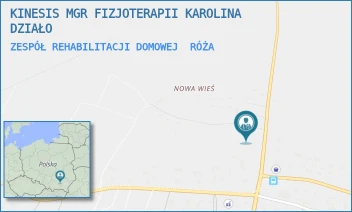 ZESPÓŁ REHABILITACJI DOMOWEJ - KINESIS MGR FIZJOTERAPII KAROLINA DZIAŁO - RÓŻA 186/A,  RÓŻA