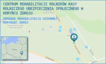 OŚRODEK REHABILITACJI DZIENNEJ - CENTRUM REHABILITACJI ROLNIKÓW KASY ROLNICZEGO UBEZPIECZENIA SPOŁECZNEGO W HORYŃCU ZDROJU - UL. SANATORYJNA 2,  HORYNIEC-ZDRÓJ