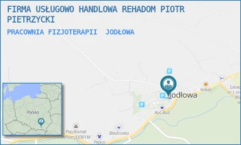 PRACOWNIA FIZJOTERAPII - FIRMA USŁUGOWO HANDLOWA REHADOM PIOTR PIETRZYCKI - JODŁOWA 25,  JODŁOWA
