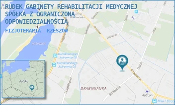 FIZJOTERAPIA - RUDEK GABINETY REHABILITACJI MEDYCZNEJ SPÓŁKA Z OGRANICZONĄ ODPOWIEDZIALNOŚCIĄ - UL. STRAŻACKA 12 E,  RZESZÓW