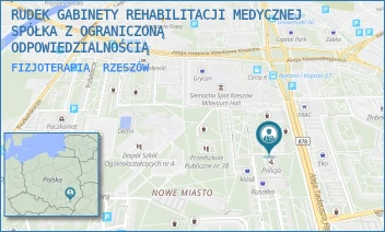 FIZJOTERAPIA - RUDEK GABINETY REHABILITACJI MEDYCZNEJ SPÓŁKA Z OGRANICZONĄ ODPOWIEDZIALNOŚCIĄ - AL. TADEUSZA REJTANA 32,  RZESZÓW
