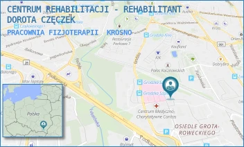 PRACOWNIA FIZJOTERAPII - CENTRUM REHABILITACJI - REHABILITANT DOROTA CZĘCZEK - UL. GRODZKA 45C,  KROSNO