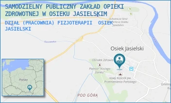 DZIAŁ (PRACOWNIA) FIZJOTERAPII - SAMODZIELNY PUBLICZNY ZAKŁAD OPIEKI ZDROWOTNEJ W OSIEKU JASIELSKIM - UL. OSIEK JASIELSKI 185,  OSIEK JASIELSKI