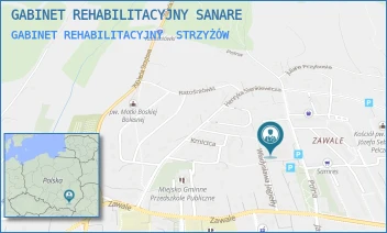 GABINET REHABILITACYJNY - GABINET REHABILITACYJNY SANARE - UL. POLNA 1,  STRZYŻÓW