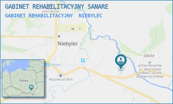 GABINET REHABILITACYJNY - GABINET REHABILITACYJNY SANARE - NIEBYLEC 67,  NIEBYLEC