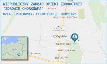 DZIAŁ (PRACOWNIA) FIZJOTERAPII - NIEPUBLICZNY ZAKŁAD OPIEKI ZDROWOTNEJ "ZDROWIE-CHORKÓWKA" - UL. KOBYLANY 313,  KOBYLANY