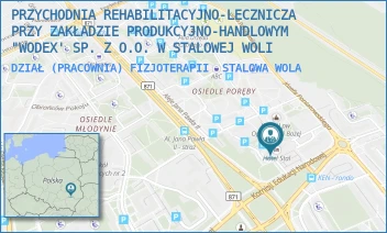 DZIAŁ (PRACOWNIA) FIZJOTERAPII - PRZYCHODNIA REHABILITACYJNO-LECZNICZA PRZY ZAKŁADZIE PRODUKCYJNO-HANDLOWYM "WODEX' SP. Z O.O. W STALOWEJ WOLI - UL. KEN 4,  STALOWA WOLA