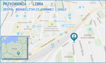 ZESPÓŁ REHABILITACJI DOMOWEJ - PRZYCHODNIA - LIBRA - UL. GRUNWALDZKA 45,  JASŁO