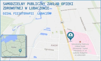 DZIAŁ FIZJOTERAPII - SAMODZIELNY PUBLICZNY ZAKŁAD OPIEKI ZDROWOTNEJ W LUBACZOWIE - UL. MICKIEWICZA 168,  LUBACZÓW