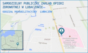 ODDZIAŁ REHABILITACYJNY - SAMODZIELNY PUBLICZNY ZAKŁAD OPIEKI ZDROWOTNEJ W LUBACZOWIE - UL. MICKIEWICZA 168,  LUBACZÓW
