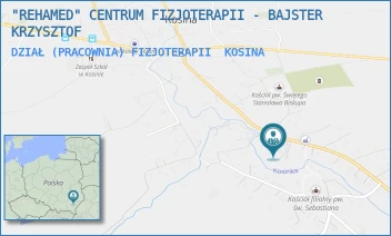 DZIAŁ (PRACOWNIA) FIZJOTERAPII - "REHAMED" CENTRUM FIZJOTERAPII - BAJSTER KRZYSZTOF - UL. KOSINA 1026,  KOSINA