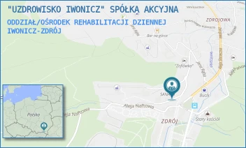 ODDZIAŁ/OŚRODEK REHABILITACJI DZIENNEJ - "UZDROWISKO IWONICZ" SPÓŁKA AKCYJNA - UL. STANISŁAWA KULCZYŃSKIEGO 1 A,  IWONICZ-ZDRÓJ
