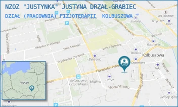 DZIAŁ (PRACOWNIA) FIZJOTERAPII - NZOZ "JUSTYNKA" JUSTYNA DRZAŁ-GRABIEC - UL. OBROŃCÓW POKOJU 7,  KOLBUSZOWA