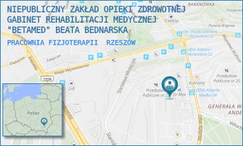 PRACOWNIA FIZJOTERAPII - NIEPUBLICZNY ZAKŁAD OPIEKI ZDROWOTNEJ GABINET REHABILITACJI MEDYCZNEJ "BETAMED" BEATA BEDNARSKA - UL. OFIAR KATYNIA 15,  RZESZÓW
