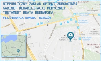 FIZJOTERAPIA DOMOWA - NIEPUBLICZNY ZAKŁAD OPIEKI ZDROWOTNEJ GABINET REHABILITACJI MEDYCZNEJ "BETAMED" BEATA BEDNARSKA - UL. OFIAR KATYNIA 15,  RZESZÓW